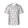 thumbnail image 1 of Daiia Monkey Submarine Captain Hawaiian Shirt for Men Gentle Cotton Regular Short Sleeve Casual-3X-Large, 1 of 9
