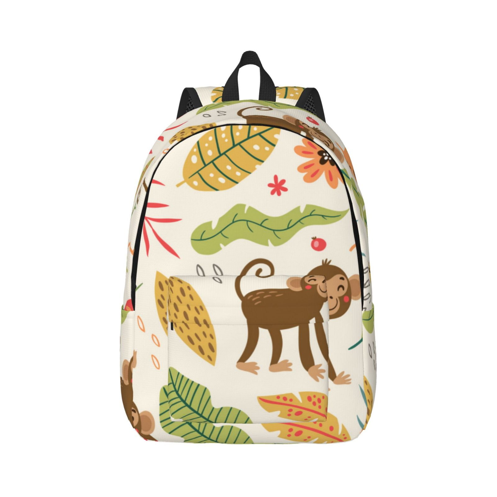 Daiia Monkeys in the Jungle Vintage Canvas Backpack for Men and Women ...