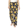 thumbnail image 1 of Daiia Moon Bear Women's Sleep Pant with Pockets and Drawstring,Pajama Pants-Small, 1 of 9