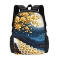 thumbnail image 1 of Daiia Moonlit Golden Tree Peacock Backpack for Men and Women -Durable Backpack Large Capacity, Water-Resistant Bag with Adjustable Straps and Laptop Compartment, 1 of 9