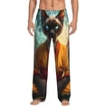 thumbnail image 1 of Daiia Moonlit Hairless Cat Monk Men's Sleep Pant with Pockets and Drawstring,Pajama Pants-X-Large, 1 of 9