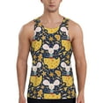 thumbnail image 1 of Daiia Mouse Cheese Printed Men's Quick Dry Fit Muscle Tank Top Slim-Fit Tank Workout Tank Top Lightweight Sports Tank Top-XX-Large, 1 of 7
