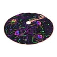 thumbnail image 1 of Daiia Multi-colored Spiders Drawing Merry Christmas Tree Skirt , Xmas Large Lace-up Tree Skirt, Santa Snowflakes Rustic Home Decorations New Year Party Farmhouse Decor-36", 1 of 7