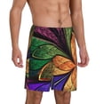 thumbnail image 1 of Daiia Multicolored Beautiful Flower1 Mens Woven Stretch Pajama Short,Short Pajama Pants-4X-Large, 1 of 7