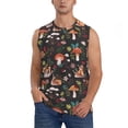 thumbnail image 1 of Daiia Mushroom Snail Printed Men's Tank Tops,Casual Soft Sleeveless Gym Muscle Shirts Bodybuilding Tee-Large, 1 of 8