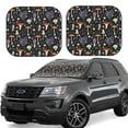 thumbnail image 1 of Daiia Mushrooms 2PCS Car Windshield Sun Shade, Foldable Sun Shield for Car Front Window, Auto Sun Blocker Visor Protector Universal for Truck SUV Pickup-Large, 1 of 7