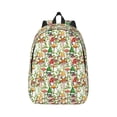 thumbnail image 1 of Daiia Mushrooms Gnomes Vintage Canvas Backpack for Men and Women ,Hiking Backpack,Travel Laptop Bag for School,Large Capacity Backpack, 1 of 8