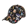 thumbnail image 1 of Daiia Mushrooms and Autumn Leaves print Baseball Cap Men Women Golf Dad Hat Adjustable Original Classic Low Profile Hat Unconstructed Plain Cap, 1 of 9