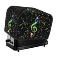 thumbnail image 1 of Daiia Music Notes Pattern 2 slice Toaster Cover, Toaster Appliance Dust-proof Cover For Kitchen Small Appliance Dust Cover and Fingerprint Protection, 1 of 7