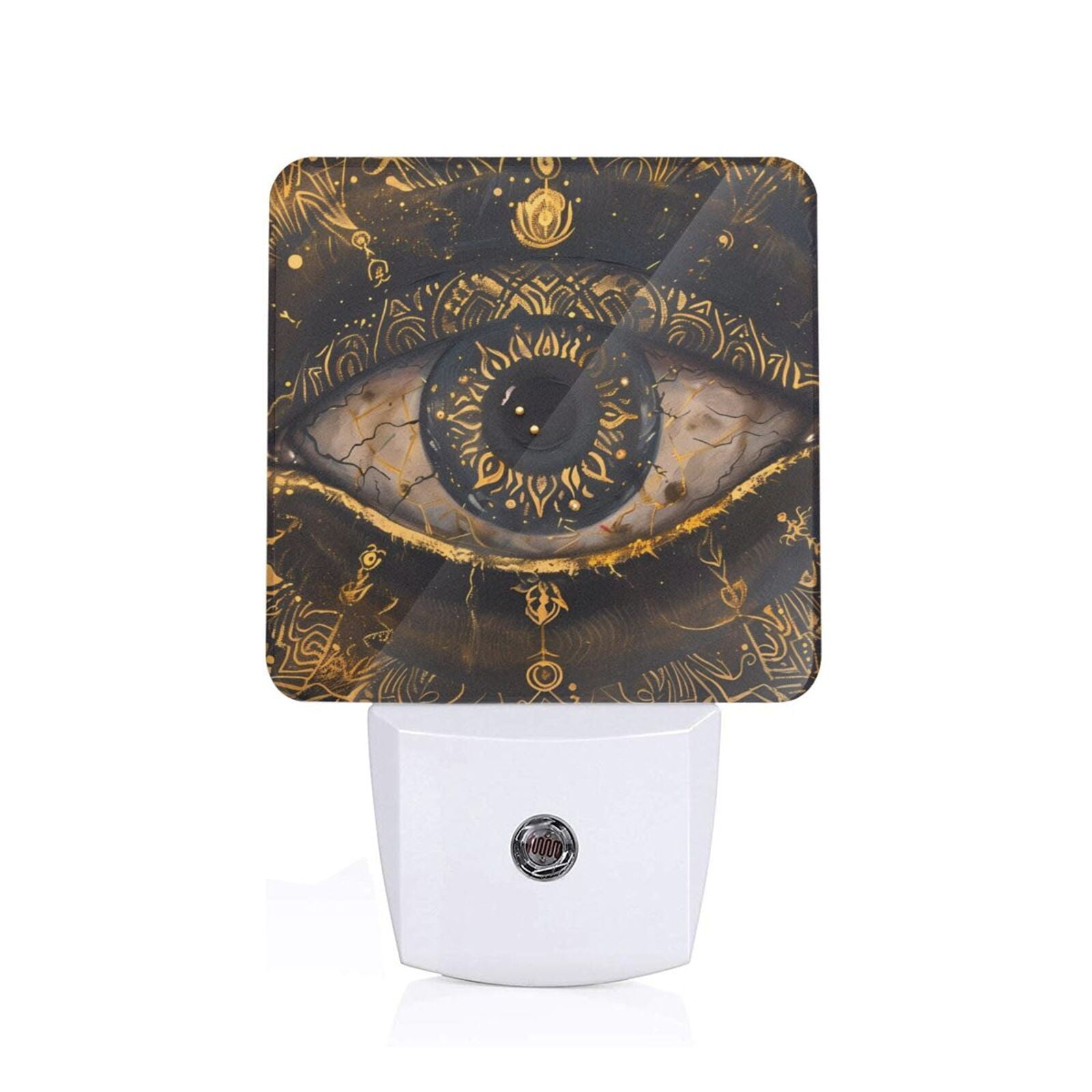 Daiia Mystical Golden Eye Pattern Plugin LED Backlit Night Light with