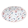 thumbnail image 1 of Daiia Nautical Lighthouse Sailboat Drawing Merry Christmas Tree Skirt , Xmas Large Lace-up Tree Skirt, Santa Snowflakes Rustic Home Decorations New Year Party Farmhouse Decor-48", 1 of 7