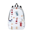 thumbnail image 1 of Daiia Nautical Lighthouse Sailboat Vintage Canvas Backpack for Men and Women ,Hiking Backpack,Travel Laptop Bag for School,Large Capacity Backpack, 1 of 8