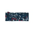 thumbnail image 1 of Daiia Navy Blue Geometric Printed Handmade Baby Headbands Soft Stretchy Hair Bands with Bows for Newborn Infant Baby Toddler Girls, 1 of 5