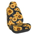 thumbnail image 1 of Daiia Navy Blue Plaid Sunflower Printed Car Seat Cover - Waterproof & Sweatproof - Universal Fit, Machine Washable, Non-Slip - Seat Protector for Car, Truck, SUV, Van (1 Pack), 1 of 5