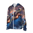 thumbnail image 1 of Daiia Night Sky Turtle UPF 50+ Sun Protection Hoodie Jacket Lightweight Long Sleeve Sun Shirt for Women Men with Pocket Hiking Outdoor-Small, 1 of 7
