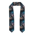 thumbnail image 1 of Daiia Night Sky Wolf Pattern Graduation Shawl Stole – Satin Graduation Stole Academic Stole Non-Slip Design-Flattened, 1 of 7