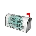 thumbnail image 1 of Daiia Not All Who Wander Are Lost1 Mailbox Cover , Magnetic Welcome Mailbox Wraps Post Letter Box Cover for Garden Yard Home Decor-25.5x21 in, 1 of 9