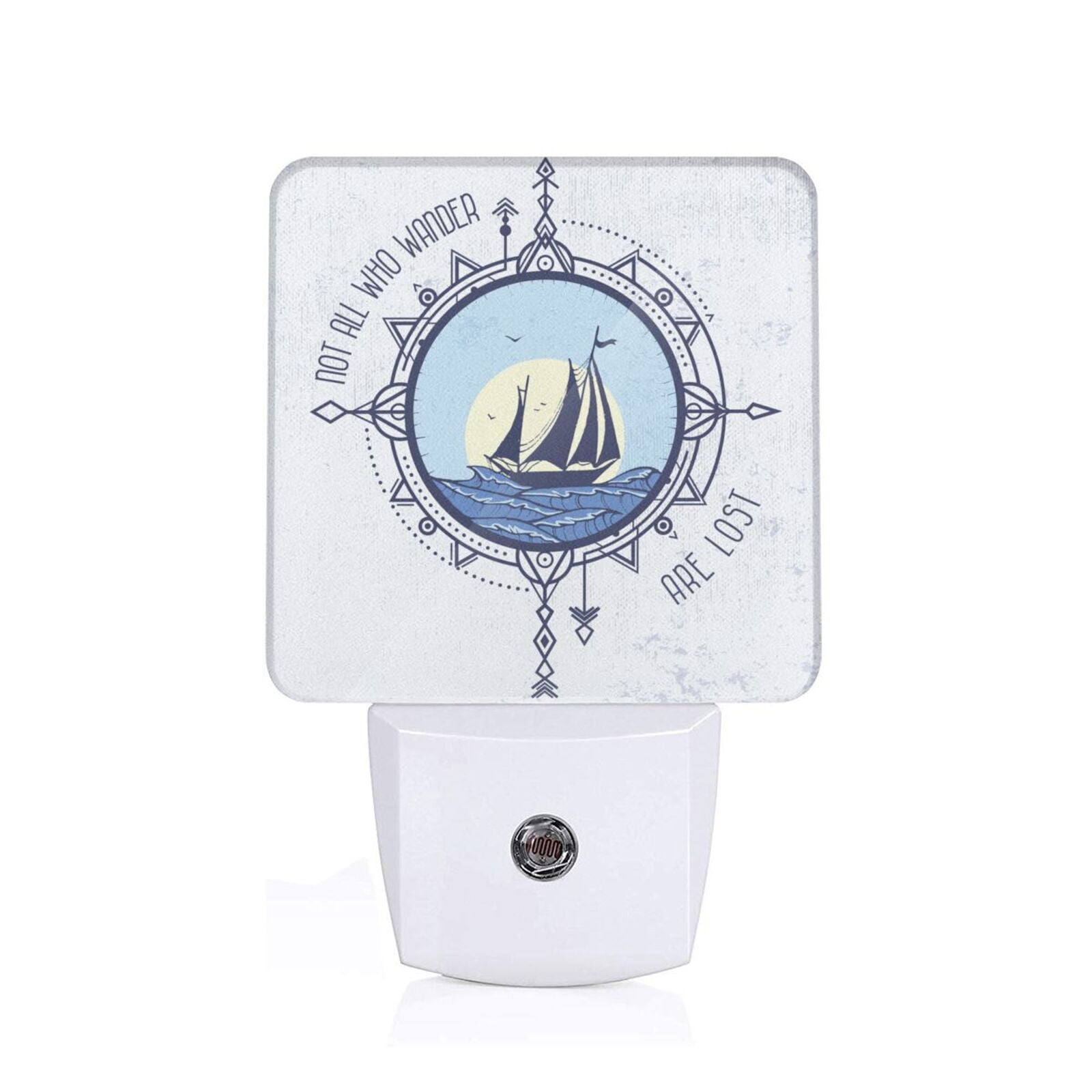 Daiia Not All Who Wander Are Lost2 Pattern Plugin LED Backlit Night