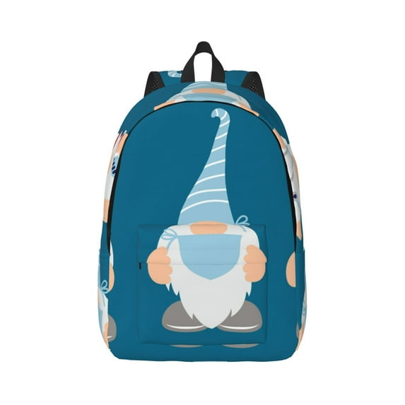 Daiia Nurse Doctor Gnomes Vintage Canvas Backpack for Men and Women ,Hiking Backpack,Travel Laptop Bag for School,Large Capacity Backpack-Medium