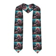 thumbnail image 1 of Daiia Ocean Seahorse Pattern Graduation Shawl Stole – Satin Graduation Stole Academic Stole Non-Slip Design-Sharp Corner, 1 of 7