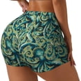 thumbnail image 1 of Daiia Octopus Pattern Women's Workout Shorts Biker Shorts - High Waisted Workout Spandex Tummy Control Gym Running Yoga Shorts-X-Large, 1 of 8