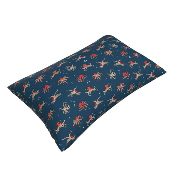Daiia Octopus Sea Life Bedding Waterproof Pillow Protector Zippered Queen – Bed Bug Proof Pillow Encasement-16"x24"
