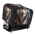 thumbnail image 1 of Daiia Oil Painting Tribal Wolf Pattern 4 slice Toaster Cover, Toaster Appliance Dust-proof Cover For Kitchen Small Appliance Dust Cover and Fingerprint Protection, 1 of 7