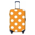 thumbnail image 1 of Daiia Orange And White Polka Dot Luggage Cover, Thickened Washable Travel Luggage Covers, Elastic Unique Baggage Covers for 18-20 inch Luggage-Small, 1 of 9