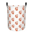 thumbnail image 1 of Daiia Orange Fox Round Laundry Basket with Handles Thickened Waterproof Circular hamper,Dirty Clothes Storage Basket for Bedroom,Bathroom,College Dorm-Medium, 1 of 8