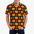 thumbnail image 1 of Daiia Orange Pumpkin And Autumn Maple Pattern Men’s Polo Shirts,Solid Deck Shirt,Classic Fit, Breathable Cotton Polo for Casual and Sport Wear-4X-Large, 1 of 7
