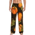 thumbnail image 1 of Daiia Orange Pumpkin Men's Sleep Pant with Pockets and Drawstring,Pajama Pants-X-Large, 1 of 9