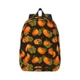 thumbnail image 1 of Daiia Orange Pumpkin Vintage Canvas Backpack for Men and Women ,Hiking Backpack,Travel Laptop Bag for School,Large Capacity Backpack, 1 of 8