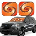 thumbnail image 1 of Daiia Orange Rotating 2PCS Car Windshield Sun Shade, Foldable Sun Shield for Car Front Window, Auto Sun Blocker Visor Protector Universal for Truck SUV Pickup-Large, 1 of 7