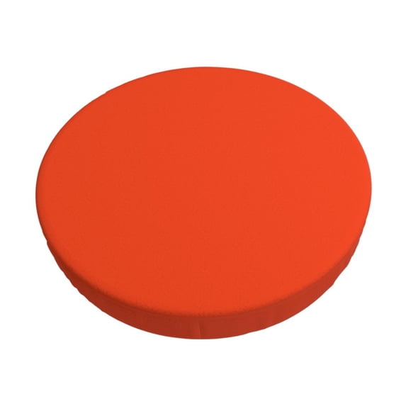 Daiia Orange Stool Covers Round,Round Bar Stool Covers Waterproof Bar Chair Covers Washable Stool Cushion Slipcover for 12-14 Inch Chair-12 inch