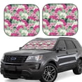 thumbnail image 1 of Daiia Orchids Flowers 2PCS Car Windshield Sun Shade, Foldable Sun Shield for Car Front Window, Auto Sun Blocker Visor Protector Universal for Truck SUV Pickup-Medium, 1 of 7