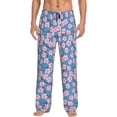 thumbnail image 1 of Daiia Orchids Flowers Men's Sleep Pant with Pockets and Drawstring,Pajama Pants-X-Large, 1 of 9