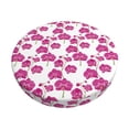 thumbnail image 1 of Daiia Orchids Flowers Stool Covers Round,Round Bar Stool Covers Waterproof Bar Chair Covers Washable Stool Cushion Slipcover for 12-14 Inch Chair-13 inch, 1 of 7