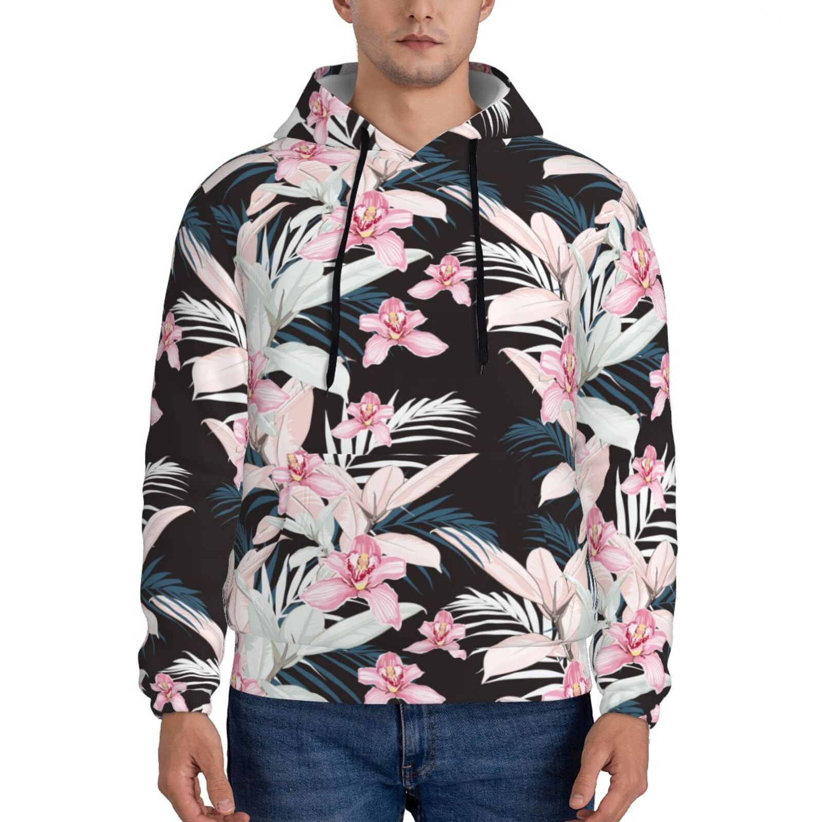 Floral Bear Hoodie for Men main image 1