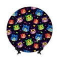 thumbnail image 1 of Daiia Owls And Hearts Printed Pattern Ceramic Plate Dinner Plates Bone China Decorative Plates with Display Stand Art Ceramic Ornaments for Wall Hanging Decoration-8in, 1 of 6