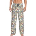 thumbnail image 1 of Daiia Paisley Floral 5 Men's Sleep Pant with Pockets and Drawstring,Pajama Pants-Medium, 1 of 9