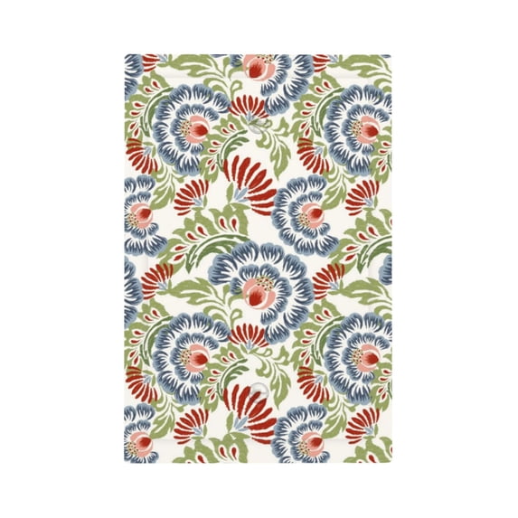 Daiia Paisley Floral 5 Pattern Decorator Wall Plate Child Safe Outlet Cover, Switch and Outlet Covers,Size 1-Gang 5.0" x3.0" , Polycarbonate Thermoplastic-Style V