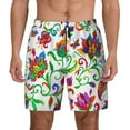 thumbnail image 1 of Daiia Paisley Mens Swim Trunks Swim Shorts Quick Dry Swim Shorts with Mesh Lining Pockets-Small, 1 of 9