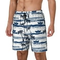 thumbnail image 1 of Daiia Palm Tree Mens Swim Trunks Swim Shorts Quick Dry Swim Shorts with Mesh Lining Pockets-Small, 1 of 9