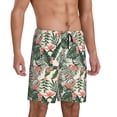 thumbnail image 1 of Daiia Palm Trees and Tropical Mens Woven Stretch Pajama Short,Short Pajama Pants-XX-Large, 1 of 9