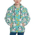 thumbnail image 1 of Daiia Panda Bathing for Boys Fashion Hoodies & Sweatshirts with Kangaroo Pocket,Hooded Sweatshirt for Kid, Breathable& Moisture Wicking-Medium, 1 of 6