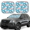 thumbnail image 1 of Daiia Panda Flying in the Sky 2PCS Car Windshield Sun Shade, Foldable Sun Shield for Car Front Window, Auto Sun Blocker Visor Protector Universal for Truck SUV Pickup-Large, 1 of 7