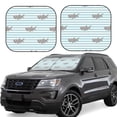 thumbnail image 1 of Daiia Party Shark Cute 2PCS Car Windshield Sun Shade, Foldable Sun Shield for Car Front Window, Auto Sun Blocker Visor Protector Universal for Truck SUV Pickup-Medium, 1 of 7