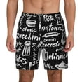 thumbnail image 1 of Daiia Pasta Bacon Mens Swim Trunks Swim Shorts Quick Dry Swim Shorts with Mesh Lining Pockets-Medium, 1 of 9