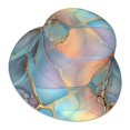 thumbnail image 1 of Daiia Pastel Abstract Fluid Art Pattern Bucket Hat - Trendy Cotton Sun Hat for Beach, Golf, Fishing - Fun Outdoor Vacation Boonie for Men and Women, 1 of 9