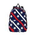 thumbnail image 1 of Daiia Patriotic Star Vintage Canvas Backpack for Men and Women ,Hiking Backpack,Travel Laptop Bag for School,Large Capacity Backpack, 1 of 8